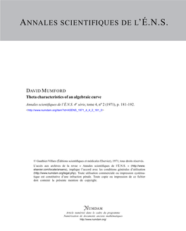 Theta Characteristics of an Algebraic Curve