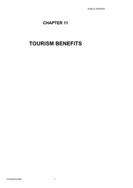 Tourism Benefits