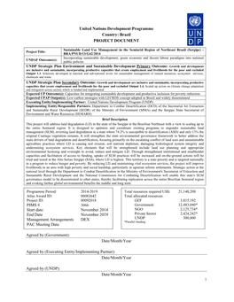 Prodoc Summarises the Best Practices (BP) and Global Environmental Benefits (GEB) to Be Applied on Field Sites Due to the Land Degradation Characterization