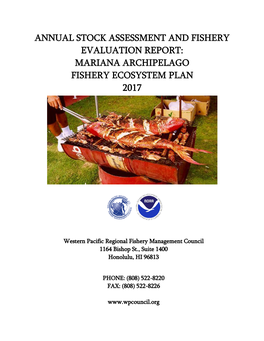 Mariana Archipelago Fishery Ecosystem Plan 2017