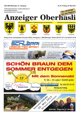 Anzeiger Nr 22 29 05.2015.Pdf