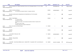 PAP HAUTE MARNE Page 1 Sur 61 Ville Description N° PI Année Agrément / Lot Fe Nom TP