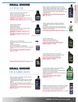 Small Engine 2 Cycle Oil Small Engine Oil & Lubricants