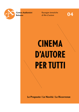 CINEMA D'autore Per Tutti