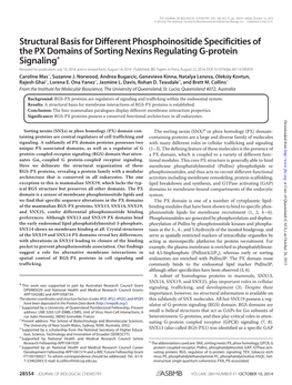 Structural Basis for Different Phosphoinositide Specificities Of