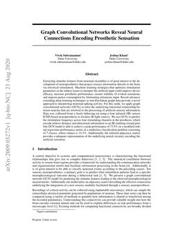 Graph Convolutional Networks Reveal Neural Connections Encoding Prosthetic Sensation