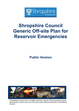 Shropshire Council Generic Off-Site Plan for Reservoir Emergencies