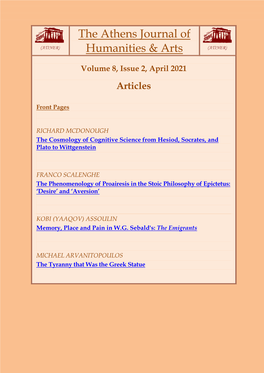 The Athens Journal of Humanities & Arts