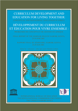 Curriculum Development and Education for Living Together