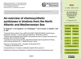 An Overview of Chemosynthetic Symbioses in Bivalves