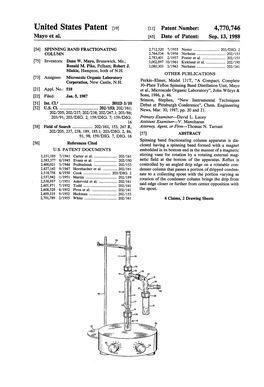 United States Patent (19) 11 Patent Number: 4,770,746 Mayo Et Al