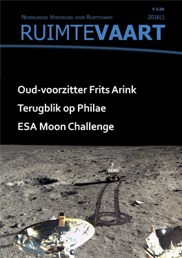 Oud-Voorzitter Frits Arink Terugblik Op Philae ESA Moon Challenge Van De Hoofdredacteur