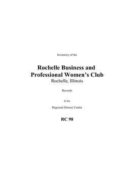 Rochelle Business and Professional Women's Club