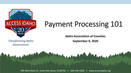 Payment Processing 101