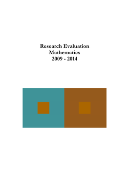 Mathematics 2009 - 2014