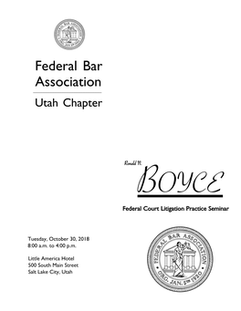 Federal Bar Association ______Utah Chapter