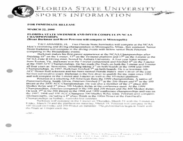 1999-00 NCAA Men's Swimming and Diving Championships Records