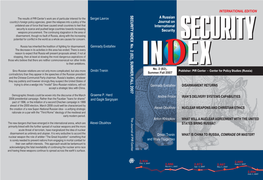 SECURITY INDEX No