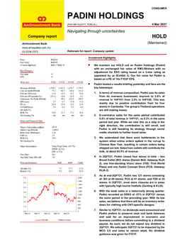 Padini Holdings