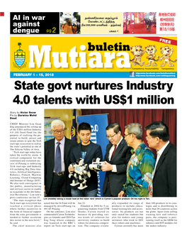 State Govt Nurtures Industry 4.0 Talents with US$1 Million