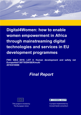 How to Enable Women Empowerment in Africa Through Mainstreaming Digital Technologies and Services in EU Development Programmes