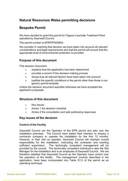 Cilgwyn Leachate Treatment Plant Operated by Gwynedd Council