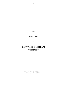 Edward Durham “Eddie”