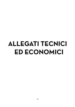 Allegati Tecnici Ed Economici