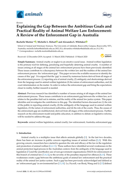 A Review of the Enforcement Gap in Australia