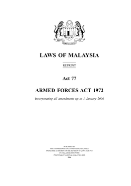 Armed Forces Act of 1972