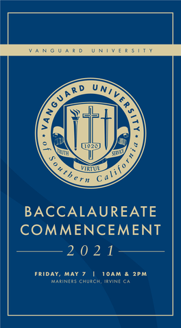 Baccalaureate Commencement 2021