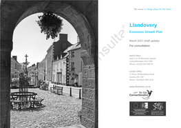 Llandovery Economic Growth Plan