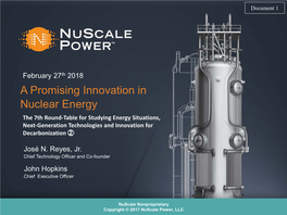 Nuscale Power's Presentation Material (PDF:2957KB)