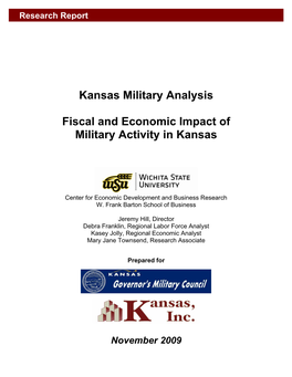 Kansas Military Analysis