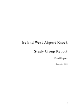 Ireland West Airport Knock Study Group Report