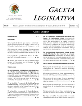 Gaceta Legislativa