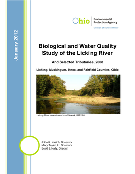 Biological and Water Quality Study of the Licking River