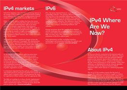 Ipv4 Where Are We Now?