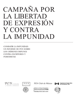 Campaña Por La Libertad De Expresión Y Contra La Impunidad