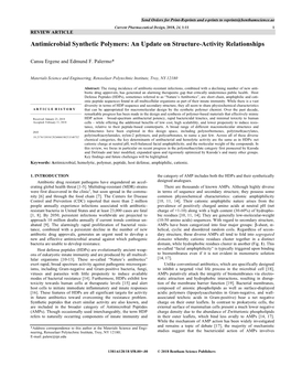 Antimicrobial Synthetic Polymers: an Update on Structure-Activity Relationships