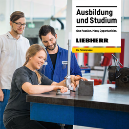 Ausbildung Und Studium Bei Liebherr One Passion