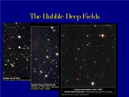 The Hubble Deep Fields the Hubble Deep Fields
