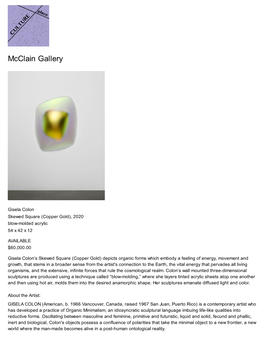 Mcclain Gallery
