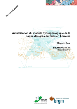 Actualisation Du Modèle Hydrogéologique De La Nappe Des Grès Du Trias En Lorraine