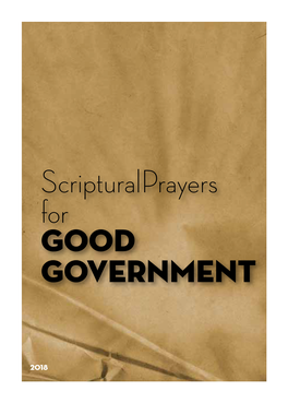 Scripturalprayers for Good Government