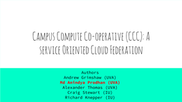 A Service Oriented Cloud Federation