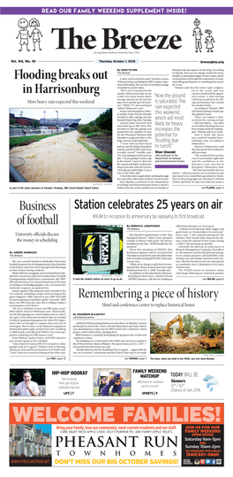 Business of Football Flooding Breaks out in Harrisonburg Remembering