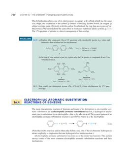 16.4 Electrophilic Aromatic Substitution Reactions of Benzene 751