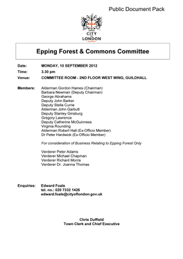 Epping Forest & Commons Committee