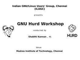 GNU Hurd Workshop